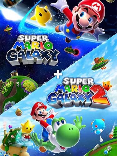 Super Mario Galaxy + Super Mario Galaxy 2, v1.2.0 + 5 Switch Emulators